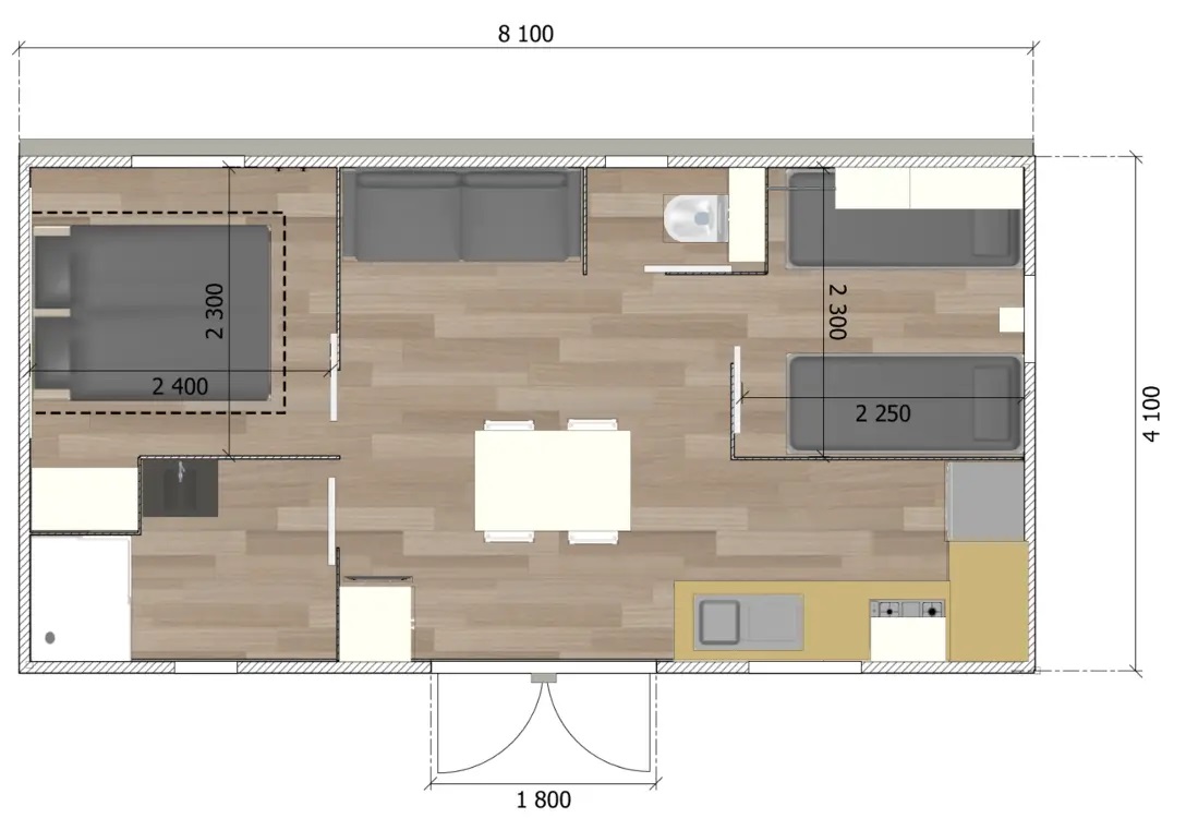 Mobil-home Confort 2 chambres